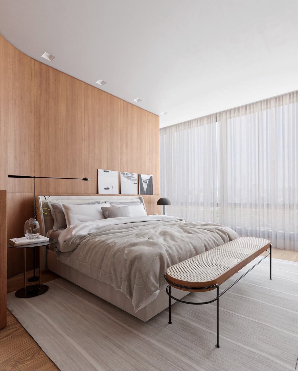 Suíte Freijó — quarto contemporâneo